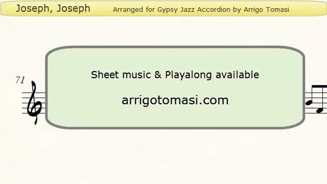 Joseph Joseph - Gypsy Jazz Accordion Sheet music смотреть онлайн