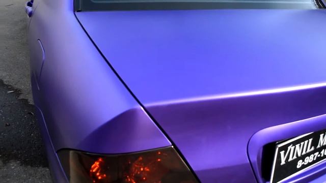 Mitsubishi Lancer 9 в пленке TeckWrap matte chrome-Violet смотреть онлайн