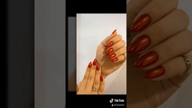 Идеи для маникюра ,красная втирка смотреть онлайн