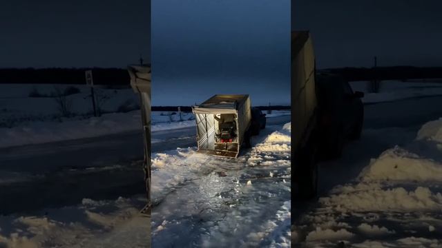 Погрузка снегохода Буран в прицеп МЗСА 817712. ЦЛП АРИВА ? Подпишись смотреть онлайн