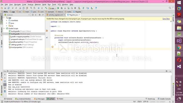 Register Insert Android PHP JSON смотреть онлайн
