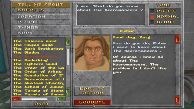 Elder Scrolls 2: Daggerfall (Unity): Some friendly banter with the nobles of Castle Daggerfall смотреть онлайн
