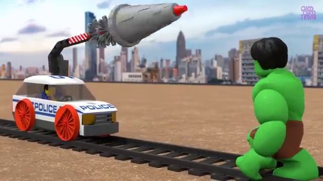 Thief Train vs Police Cars & Train - Action-Packed Chase to Catch the Thief's | Wild Road Rages смотреть онлайн