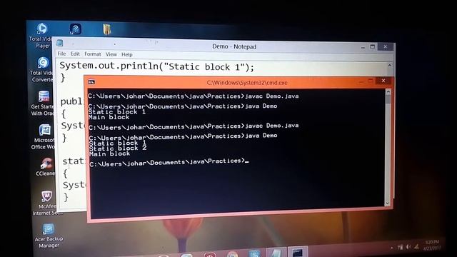 How to use Static Block in Java by Java tutorial смотреть онлайн