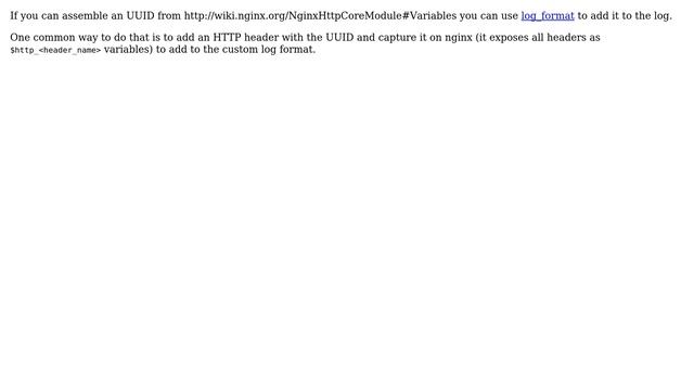 Adding UUID to Nginx log (3 Solutions!!) смотреть онлайн