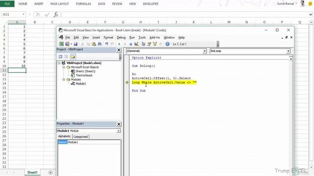 Free Excel VBA Course #17 - Do While and Do Until Loop in Excel VBA смотреть онлайн