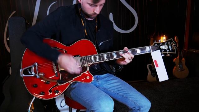 No Talking, Just Tones! D'Angelico EX-175 Archtop Guitar With Bigsby смотреть онлайн