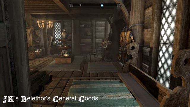 JK's Belethor's General Goods & EEK's Immersive Interiors (Belethor's) - Skyrim Shop Overhaul смотреть онлайн