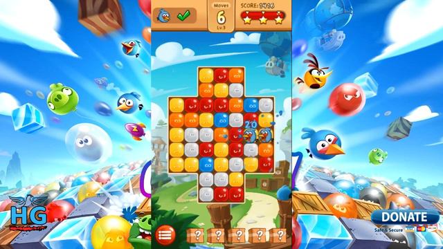 Angry Birds Blast 💥 Level 3 - 3 Stars Walkthrough, No Boosters смотреть онлайн