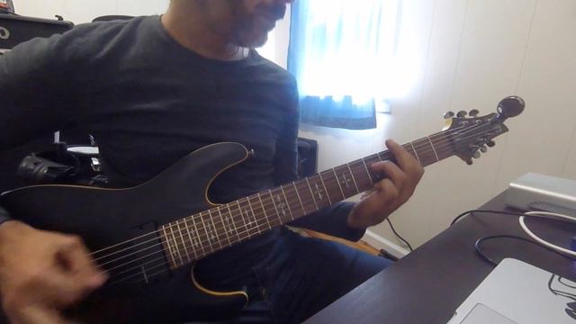Schecter 7 String Demon through Orange OR15 head смотреть онлайн