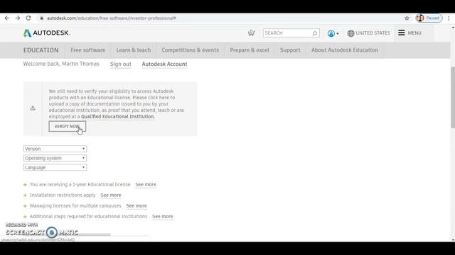 Autodesk Inventor - Account Verification смотреть онлайн