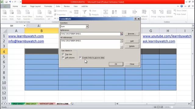 How to use Consolidate with If function in Excel 2010 (Hindi / Urdu) смотреть онлайн