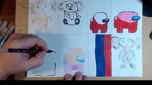 How to draw Among As step by step easily draw Among As ASMR (3) смотреть онлайн