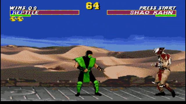 Ultimate Mortal Kombat Trilogy (Genesis) - Reptile MKII - Hardest - No Continues смотреть онлайн