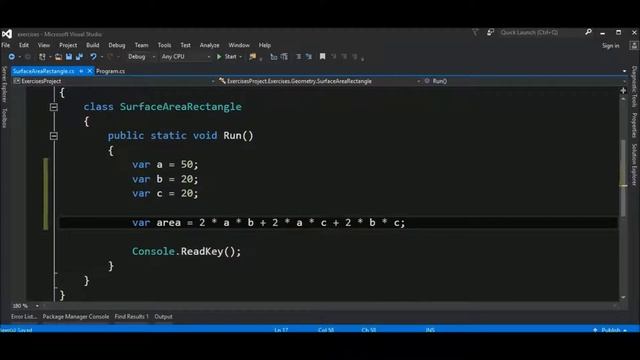 surface area of rectangular prism in c# смотреть онлайн