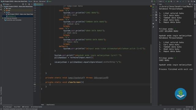 Belajar Java [Dasar] - 60 - Project CRUD (part 1) - Main Menu смотреть онлайн