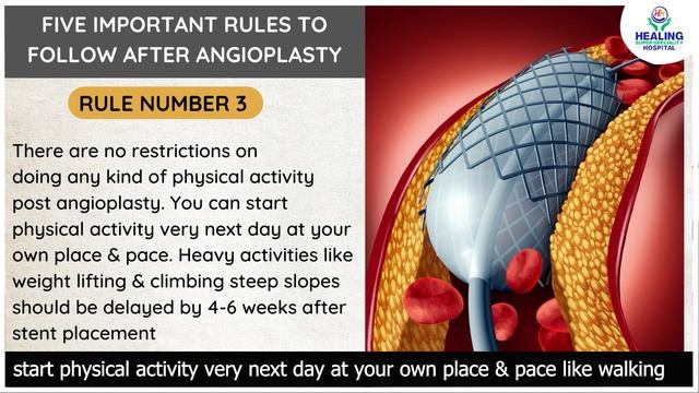 5 Important Precautions after Angioplasty (Heart Stenting) | Heart Disease | Healing Hospital смотреть онлайн
