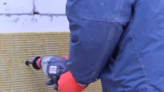 Крепление теплоизоляции в газобетон смотреть онлайн