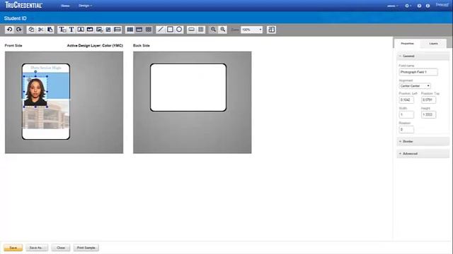 Datacard® TruCredential™ Designer Front of Student ID смотреть онлайн