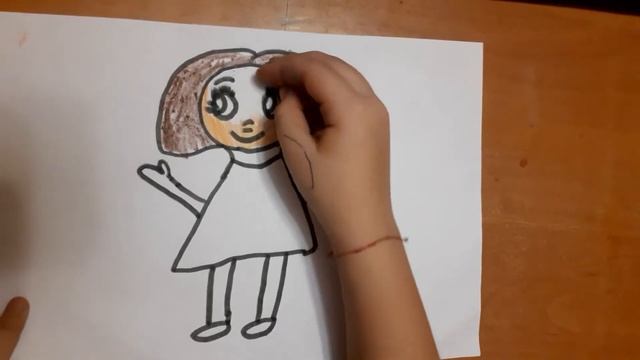 Как нарисовать девочку,простые рисунки для детей от 3 лет смотреть онлайн