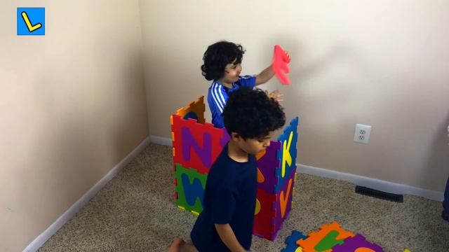 Make BIG ABC squishy foam PUZZLE box. Numbers 0 to 9. Let's Play Kids. смотреть онлайн