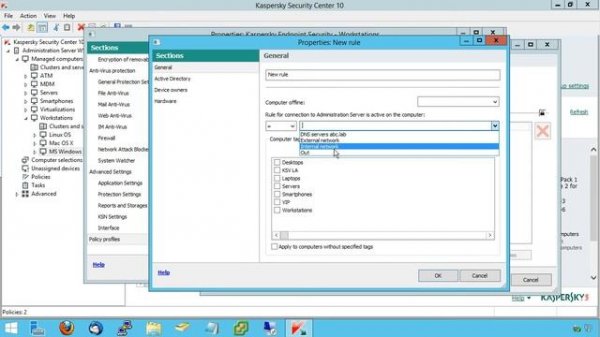 Kaspersky Security Center - How to use different policy profiles for KES