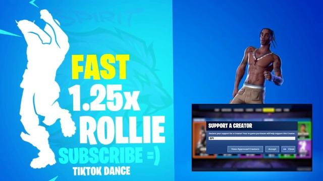 FORTNITE ROLLIE EMOTE AT DIFFERENT SPEEDS! (SLOW, NORMAL, FAST, VERY FAST...) смотреть онлайн