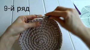 Корзинка капелька крючком