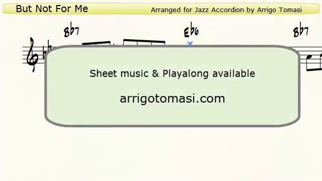 But Not For Me - Jazz Accordion Sheet Music смотреть онлайн