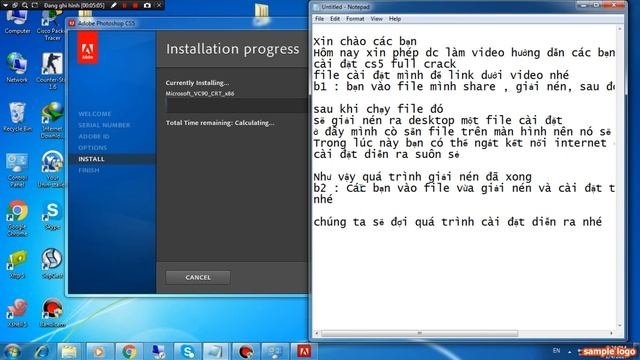 Hướng dẫn cài đặt CS5 full crack - bản chuẩn dùng ổn định смотреть онлайн