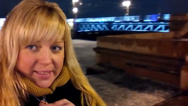 Вечерний Петербург,набережная Невы. 6 марта 2016г. смотреть онлайн