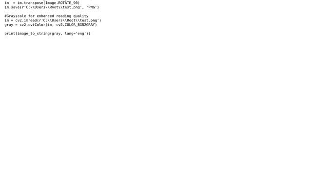 How to force tesseract to read left to right, Python? смотреть онлайн