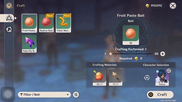 How to gate Redrot Bait,false worm Bait in Genshin impact смотреть онлайн