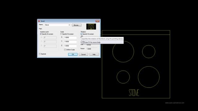 AutoCAD Tutorial - Block Panel - Insert смотреть онлайн
