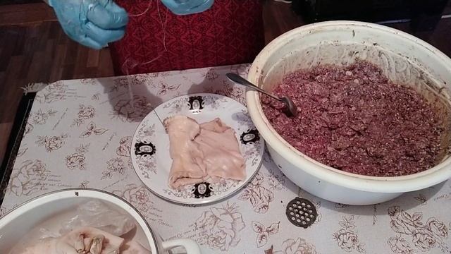 Ливерная колбаса/ Чеченская колбаса(б1араш) Фарш из требухи смотреть онлайн