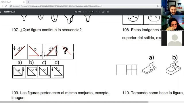 EXAMEN TRANSFORMAR - RAZONAMIENTO ABSTRACTO - FORMA 10 - EJERCICIOS DEL 93 AL 120 смотреть онлайн