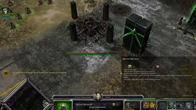 Warhammer 40,000 Dawn of War: Dark Crusade: Defeating the Imperial Stronghold as the Necrons part 1 смотреть онлайн