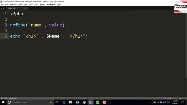 PHP Course - 07 - Variables & Constants смотреть онлайн