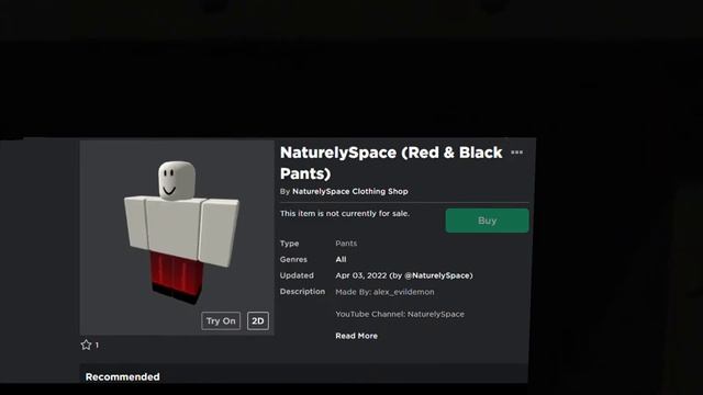 ?⚫ NaturelySpace (Red & Black) Shirt And Pants ?⚫ | Roblox | #Shorts смотреть онлайн