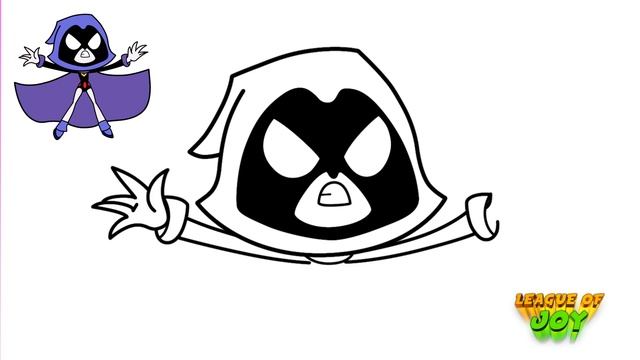 How to DRAW RAVEN - Teen Titans Go смотреть онлайн