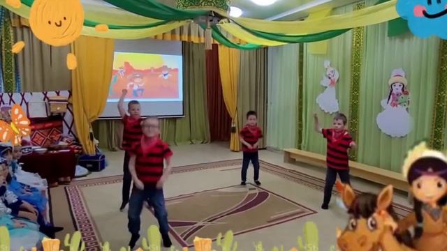 Ковбой биi.Наурыз мейрамы. Танец ковбоев. Детский центр на берегового "Умка". смотреть онлайн