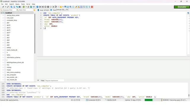 QS 7 :- Create Database, Insert Data & Remove with MySQL Workbench/HeidiSQL Using Query Statement смотреть онлайн