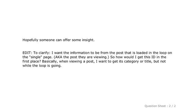 HTML : Getting Post Information Outside the Wordpress Loop смотреть онлайн