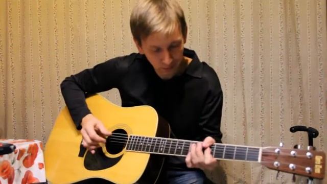 пусть всегда будет солнце на гитаре (Солнечный круг) фингерстайл