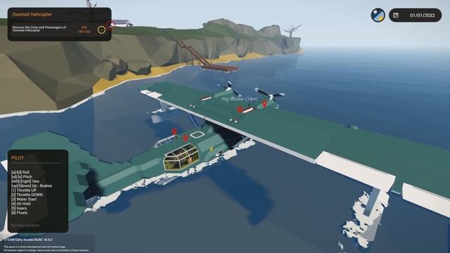Saving Lives In Deadly Sea Storms - Stormworks Best Creations - PBY-5a Catalina & Norland Vessel смотреть онлайн