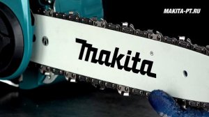 Makita UC3550A DUC303  Как установить цепь на пилу?  обзор от Макита