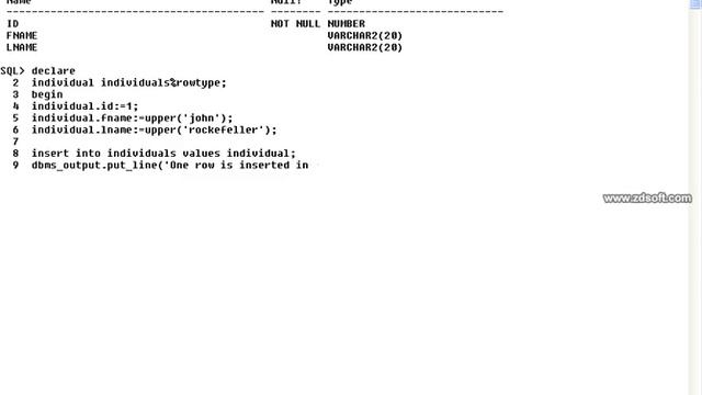 create record in pl sql смотреть онлайн