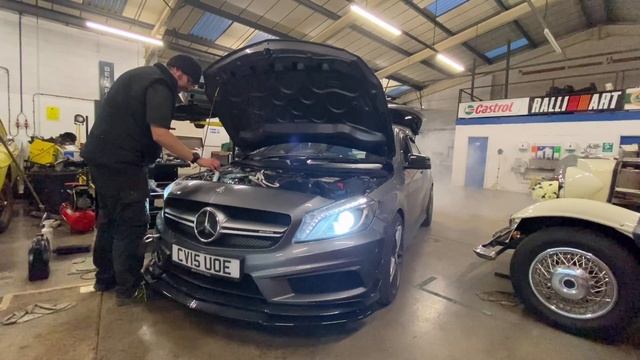 A45 AMG Amateur Mechanic Fits A New Turbo (2021) Airtec Intake! Episode 9