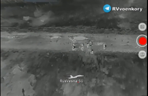 Уничтожение подразделения ВСУ сбросами с дронов. 18 +