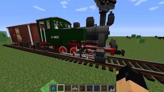 Супер поезда в Minecraft!Обзор мода Minecraft "Rails of War" смотреть онлайн